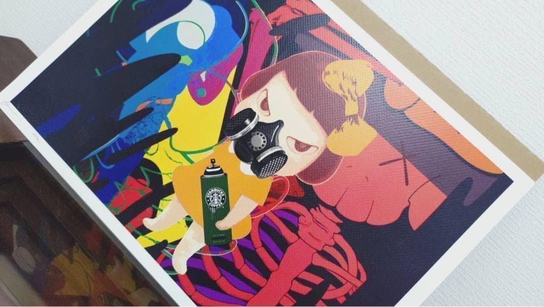 奈良美智 カウズ 現代アート ポスター