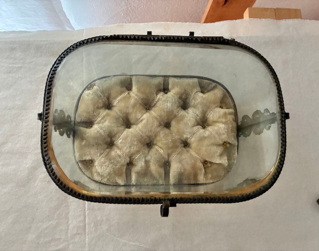 ジュエリーケース　ガラス　アンティーク