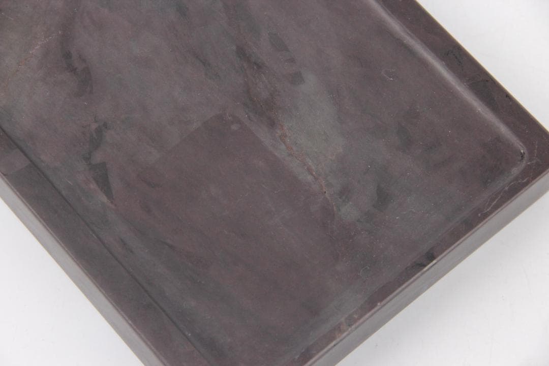 古端渓硯　雲龍硯　書道具　文房四寶　中国硯石　昭和題詩銘箱入 Eo21-29