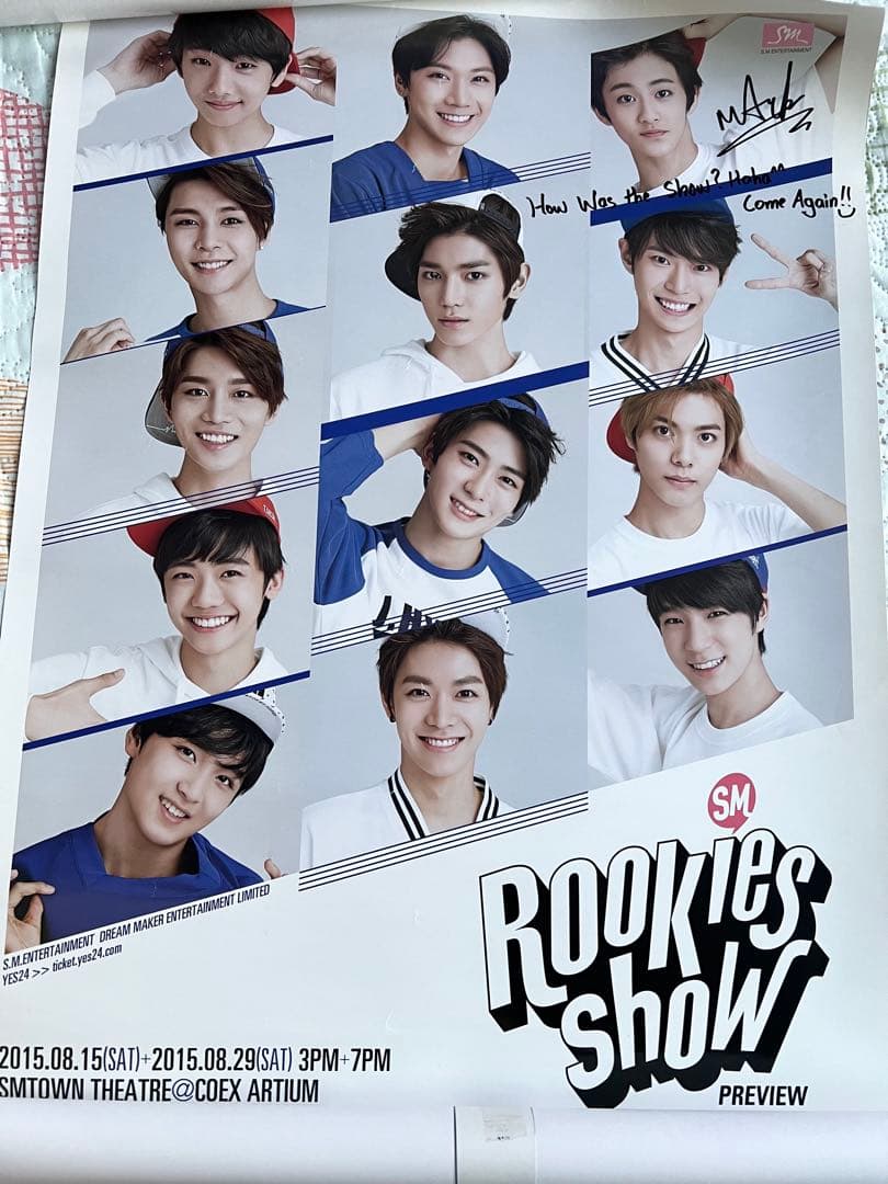 nct rookiesshow ポスター マーク 直筆サイン