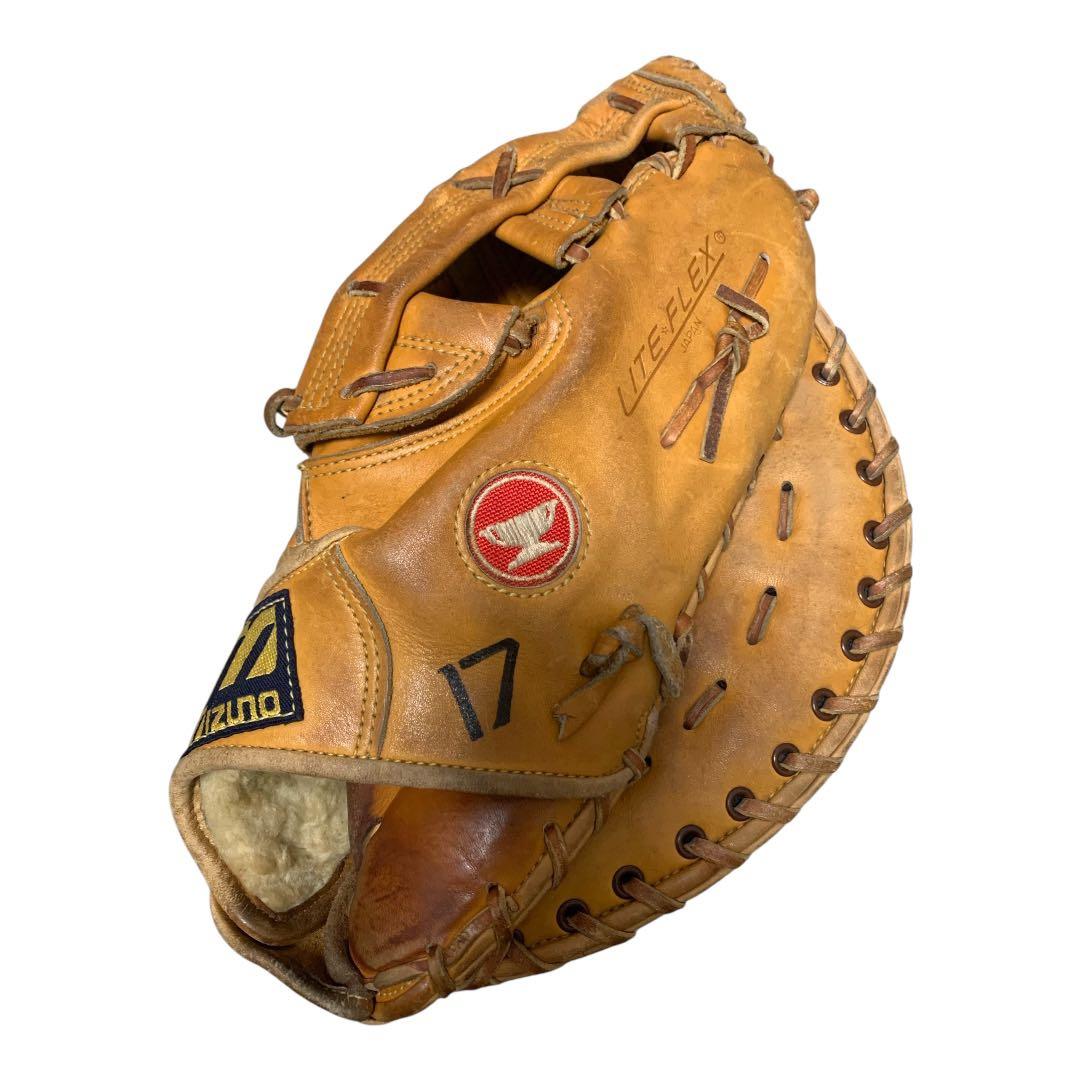 ヴィンテージグラブ ミズノ MIZUNO 赤カップ 硬式用 右投 外野・一塁用