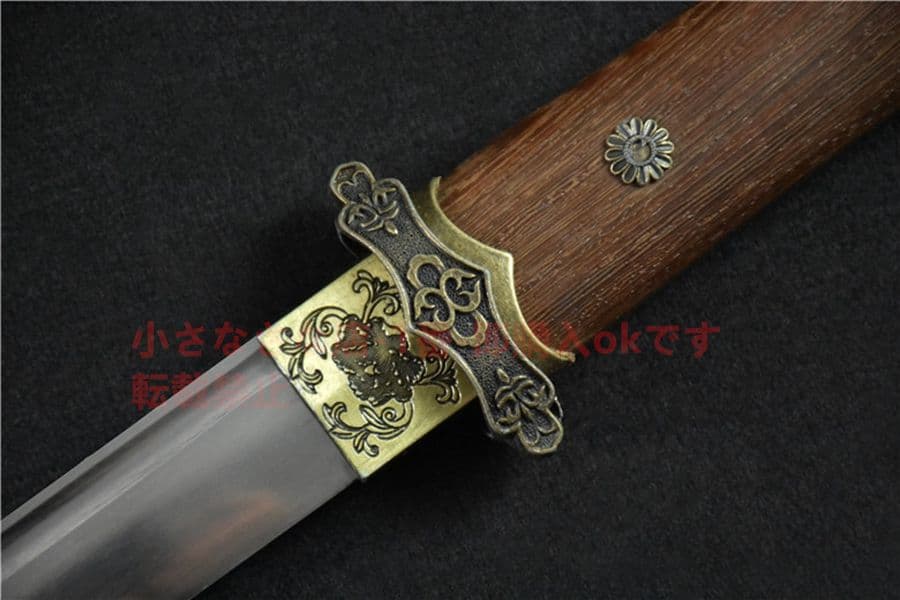 中判シンプルストレート 武具　刀装具　日本刀　模造刀   居合刀 直刀