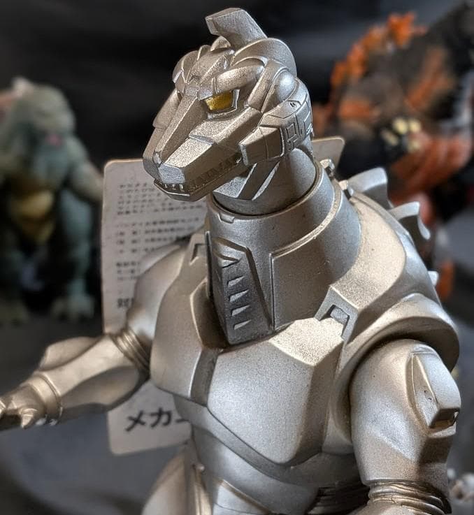 バーニングゴジラ＆ゴジラジュニア＆メカゴジラ（バンダイ）タグ付ソフビ３体セット