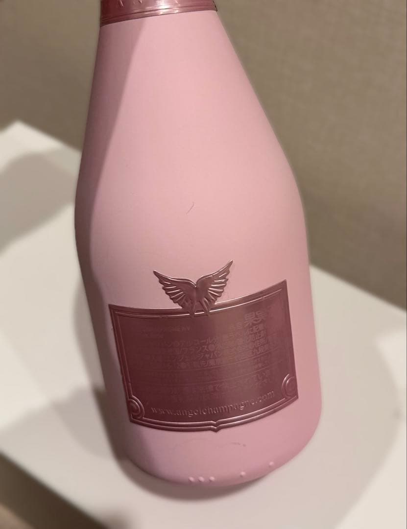 エンジェルシャンパン ドゥミセックロゼ ピンク ファータイプ 空瓶 ケース