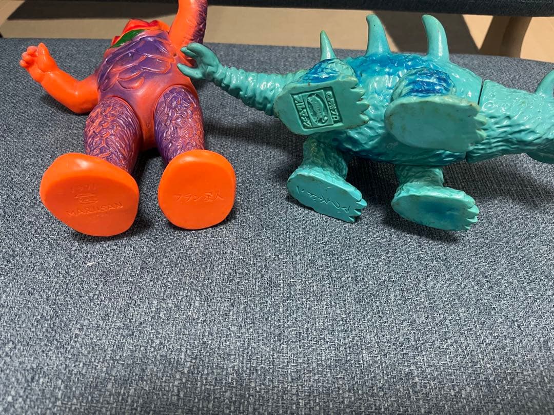 マルサン フラン星人 ブルマァク マグネドン ソフビ パチ怪獣　2体