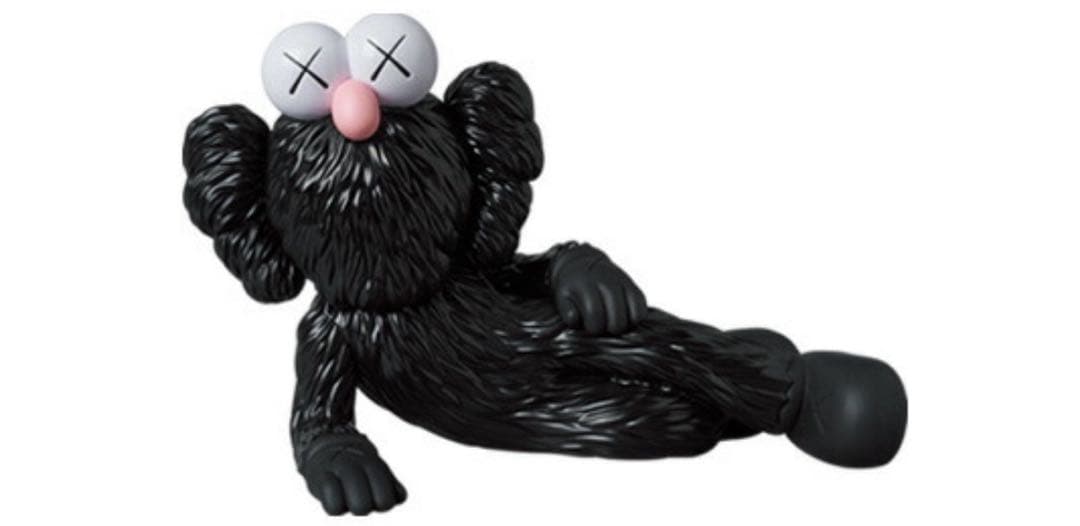 新品未使用 KAWS TIME OFF black