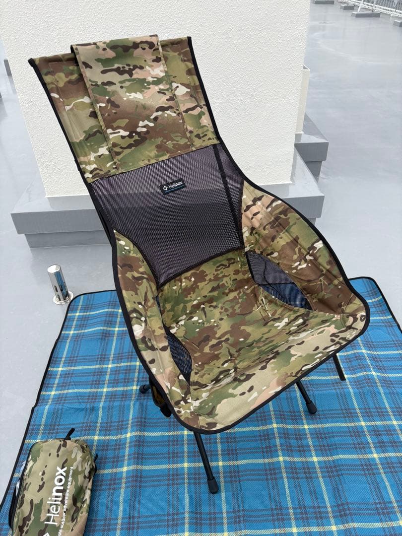【美品】ヘリノックス サバンナチェア カモ柄