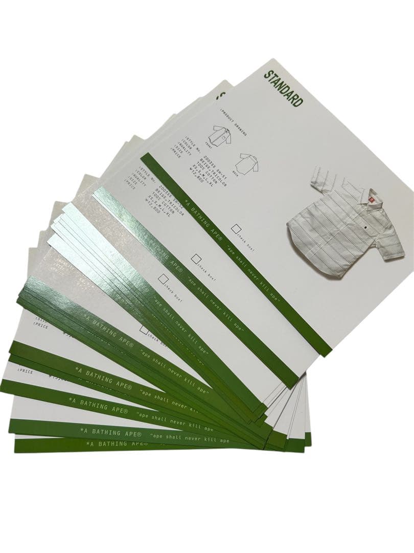 【激レア】A BATHING APE デザインスケッチ集