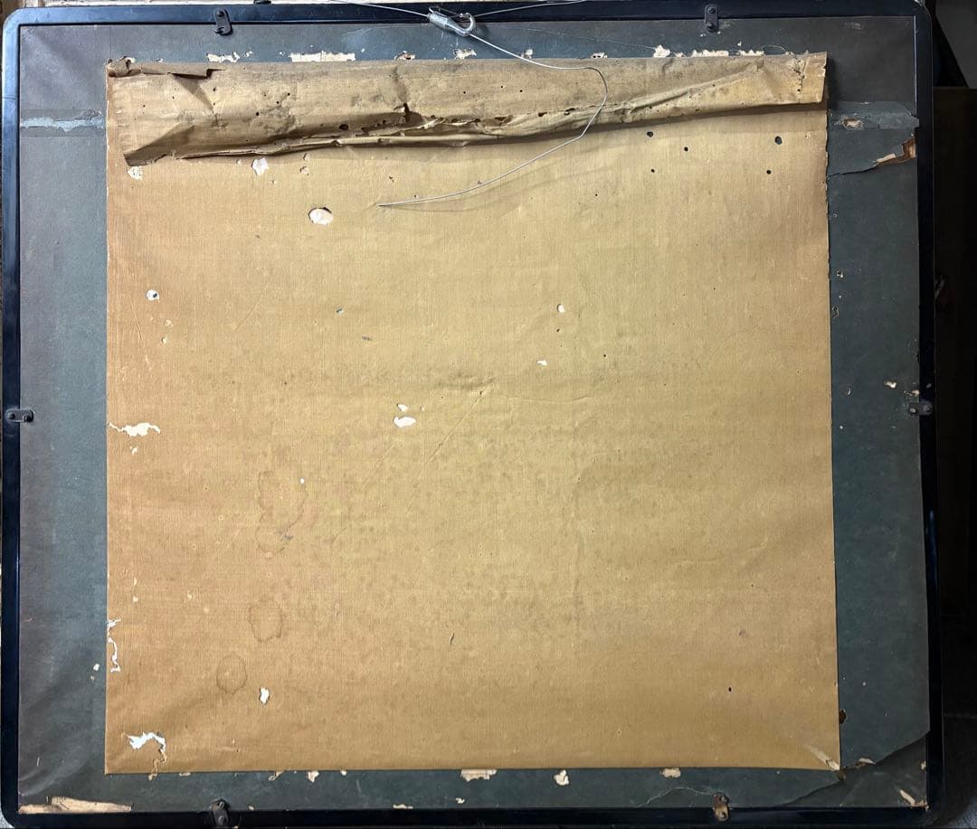 松井桜塘　日本画 絵画 人物画 美人画 額装