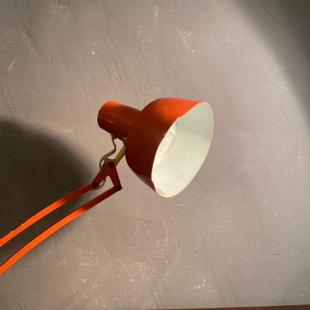 昭和レトロ フレキシブルアーム照明 卓上 万力付き インダストリアル