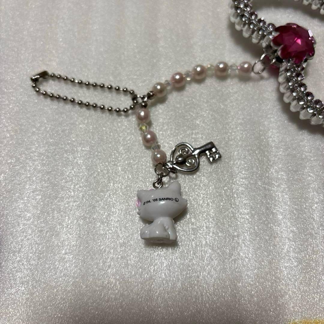 入手困難‼️チャーミーキティ♥️ハート型キーホルダー♡レトロ レア♪美品
