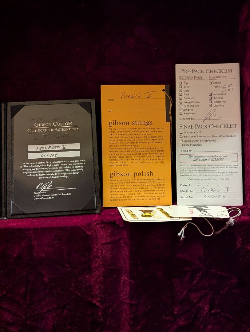 動画あり Gibson Custom Shop Firebird Ⅴ VOS