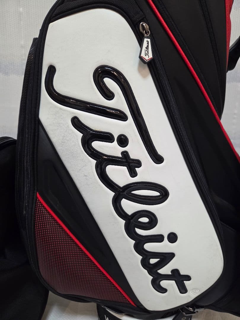 Titleist キャディバッグ 黒/赤/白