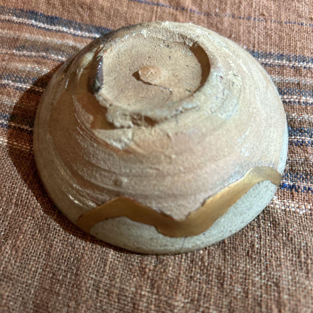 絵唐津　古唐津　盃　金継 繕い