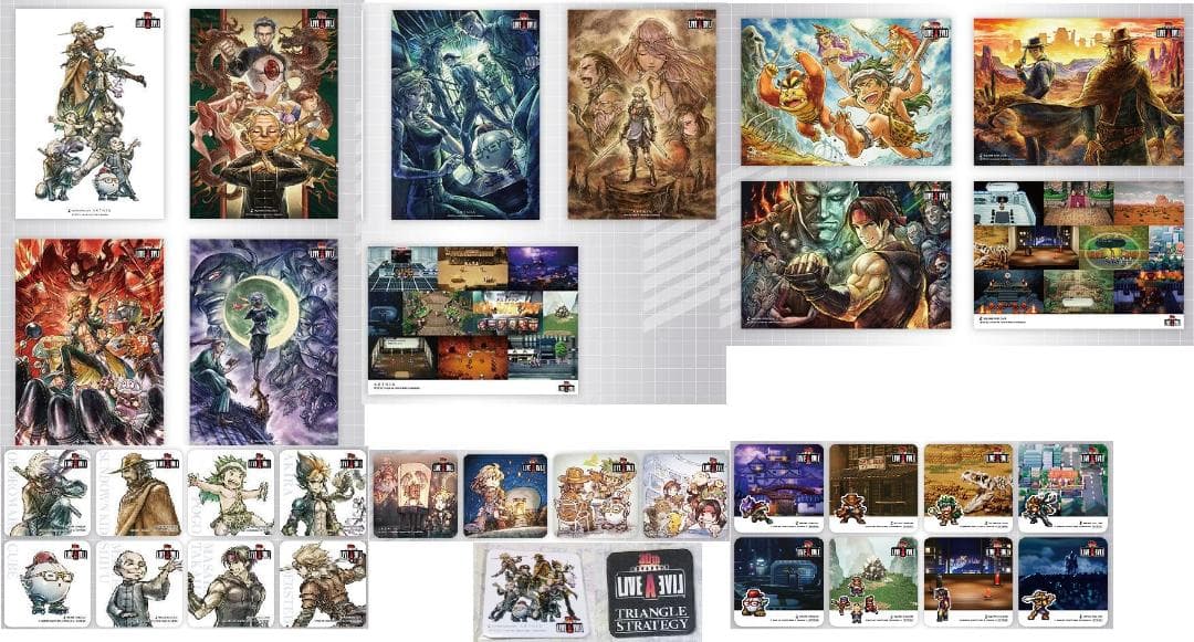 全種類 ランチョンマット コースター スクエニカフェ アルトニア ライブアライブ