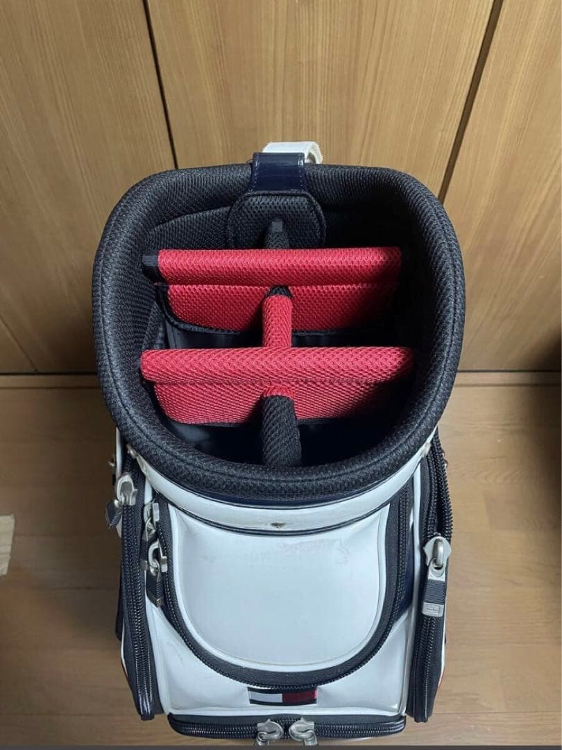 トミーヒルフィガー キャディバッグ +ヘッドカバーセット 中古品 送料無料