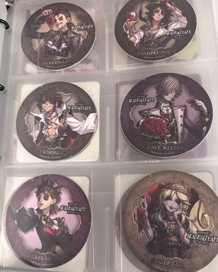 第五人格　スイパラ　ハロウィン　クリアしおりコースターコンプリートセット
