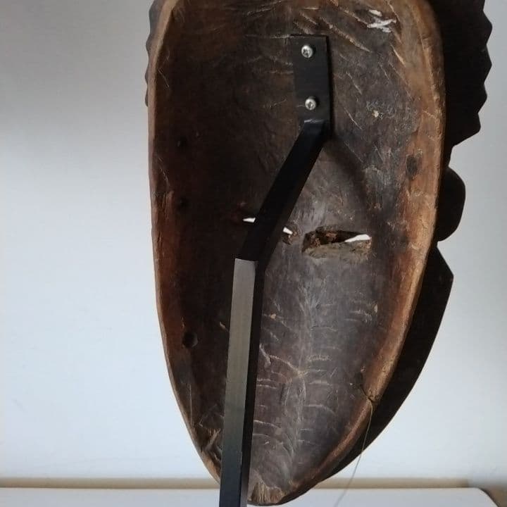 アフリカ　マリ共和国　仮面　お面　台座付き　アンティーク