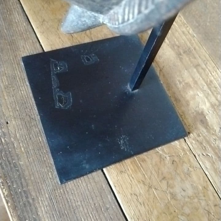 アフリカ　マリ共和国　仮面　お面　台座付き　アンティーク