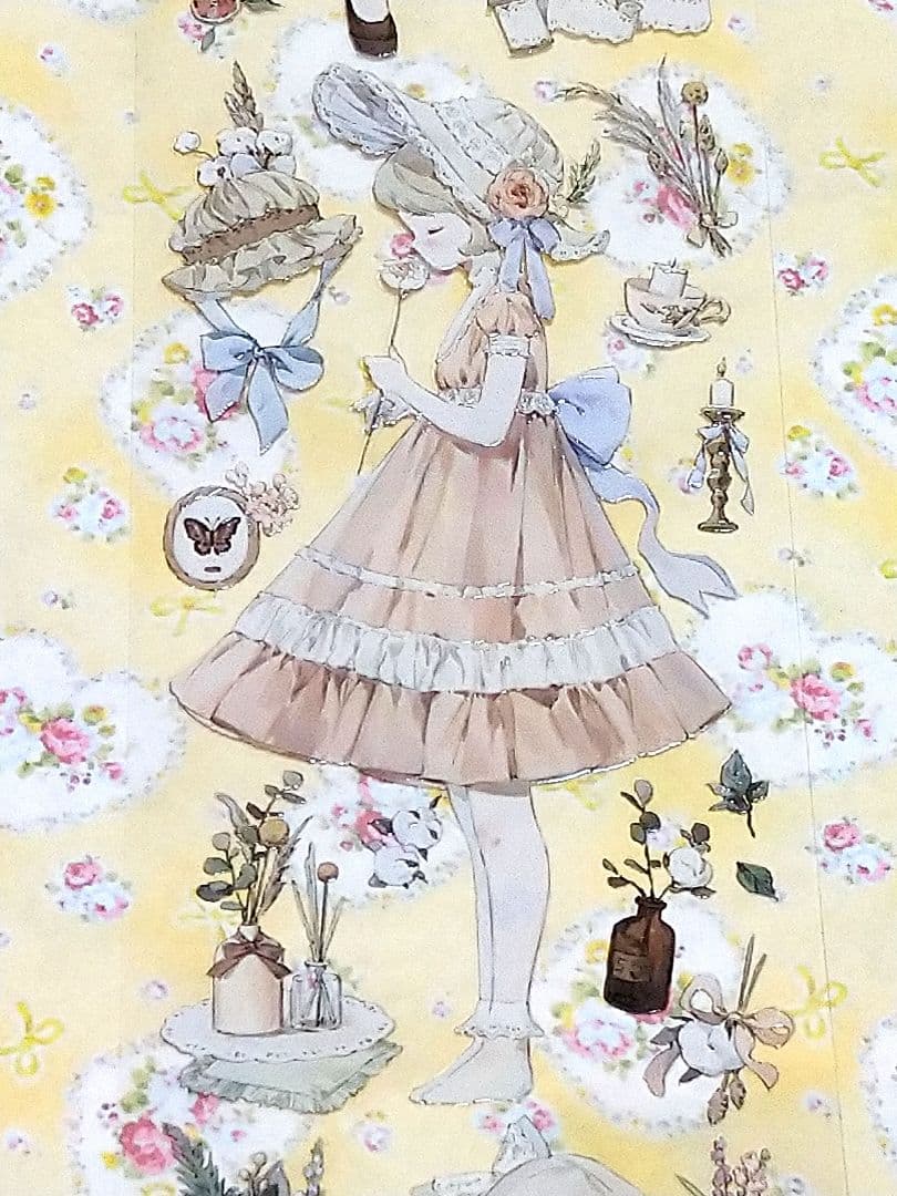 J1004＃花间小调(水晶)studiovi切り売り海外人物マステ女の子