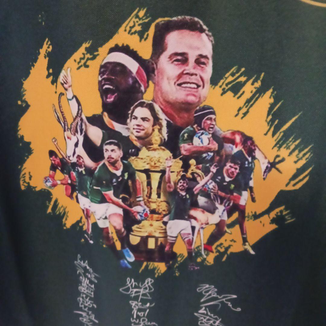 asics 南アフリカ代表2019ラグビーワールドカップ優勝記念ジャージ M