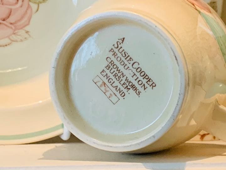 スージークーパー　パトリシアローズ　ブルーライン　ホットウォーターポット　ジャグ