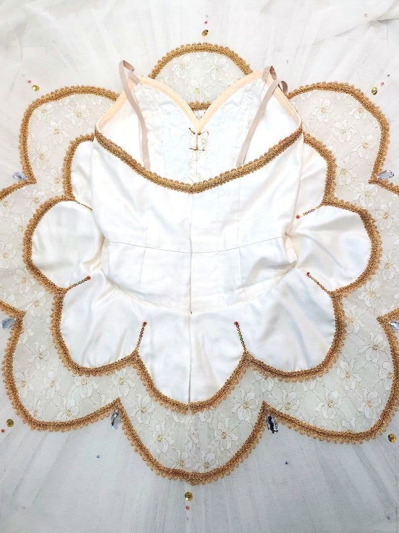 オーロラ姫・ライモンダ チャコット・バレエ衣裳・袖飾り付き・美品 Ｍサイズ