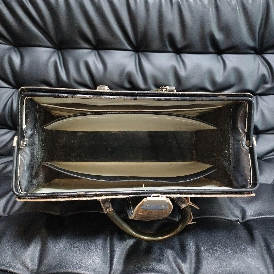 アンティーク ドクターバッグ 鍵付 ボストンバッグ ヴィンテージバッグ