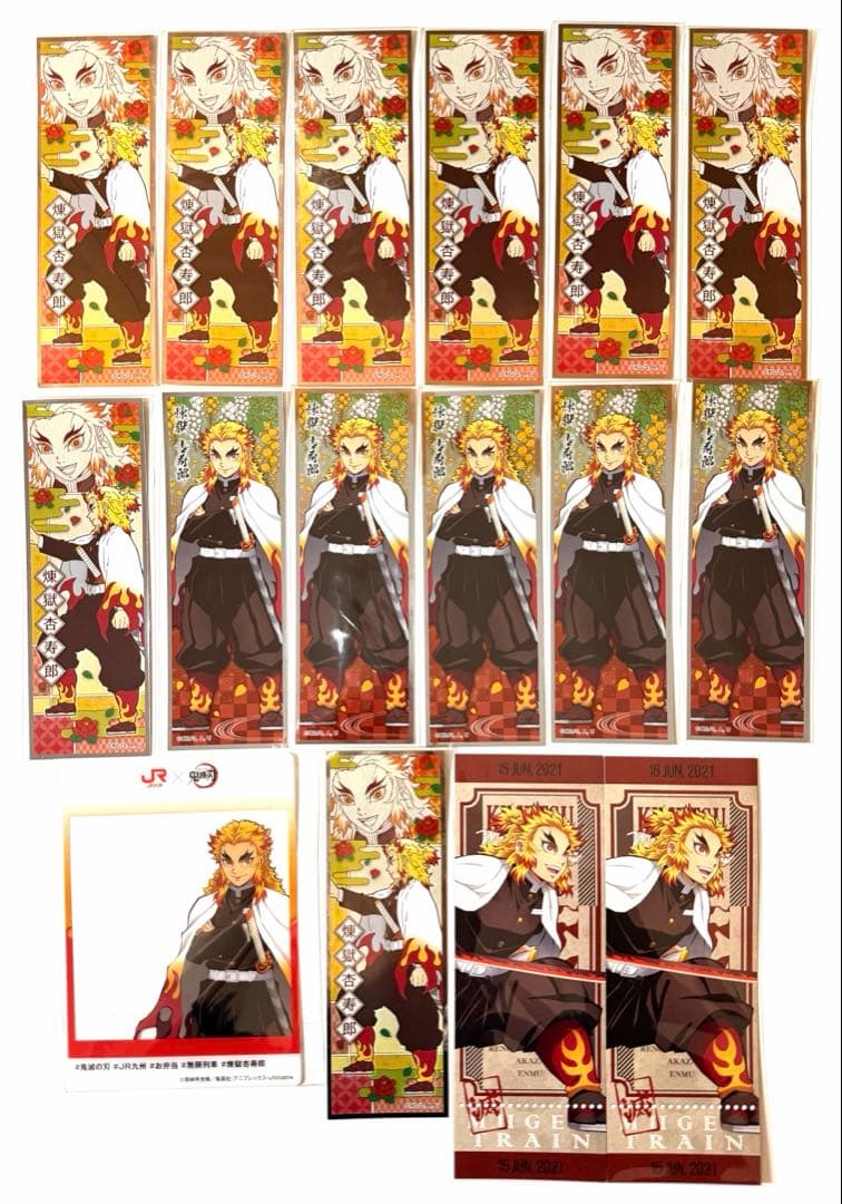 鬼滅の刃　煉獄杏寿郎　ポストカード　ステッカー　カード　クリアカード　77点