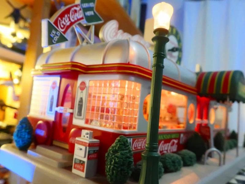爆レア★絶版★コカコーラ ダンバリーミント アメリカンダイナー ジオラマクロック