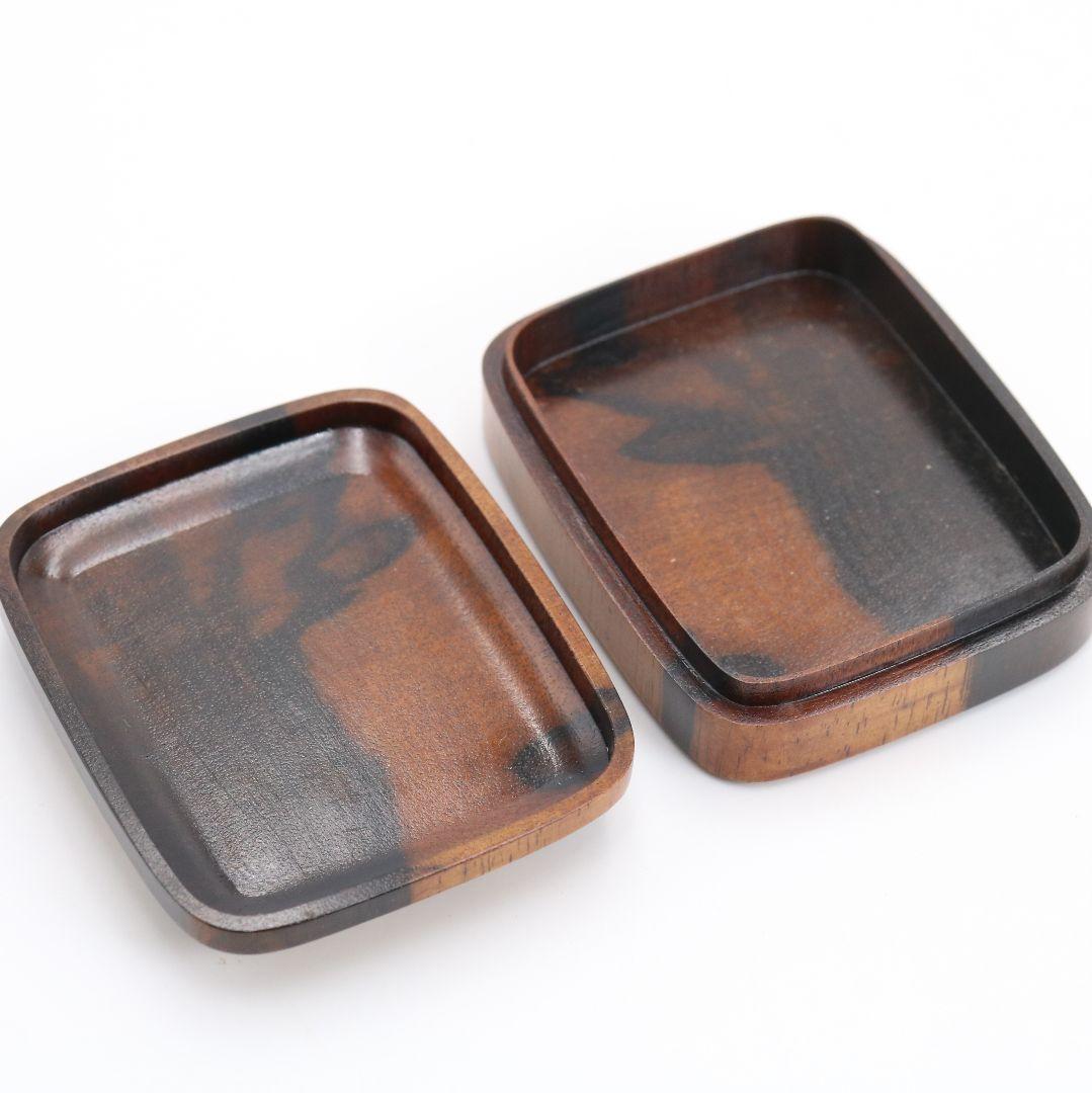 平安 浅見与し三作 乾山写松絵 香合 金蒔絵 茶道具 共箱　C897　N8