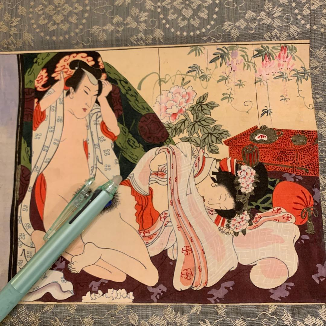 挂軸  春画 纸本