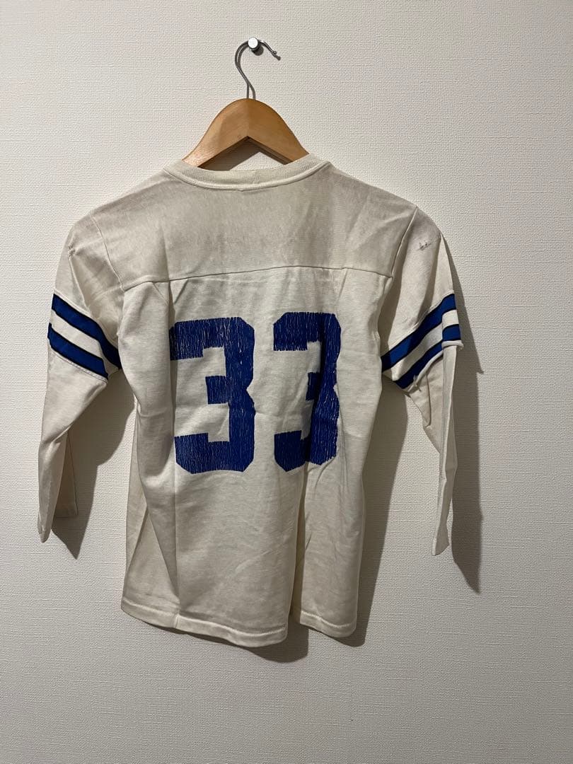 80sNFLアメフトフットボールシャツダラスカウボーイズ七分袖メッシュUSA