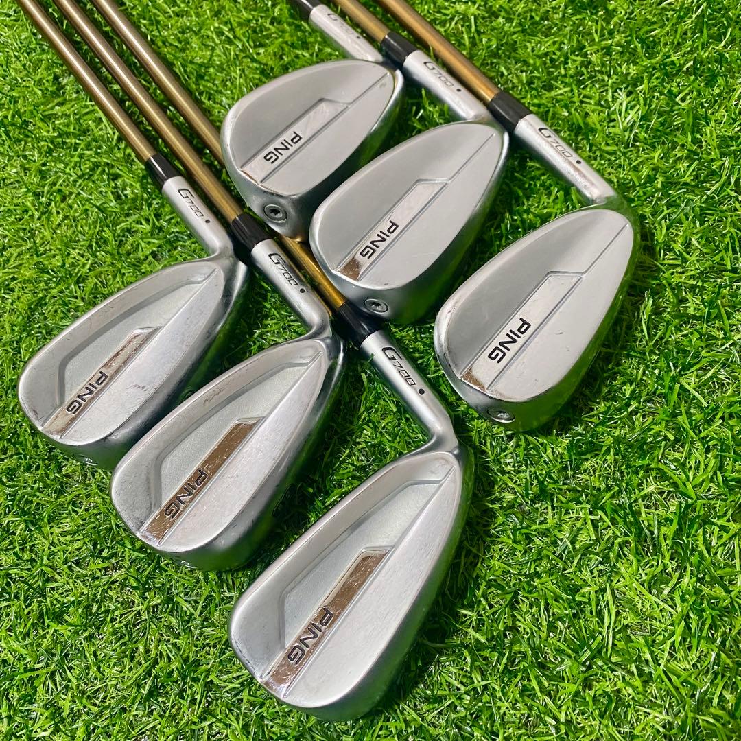 PING ピン G700 アイアンセット 6本 左 レフティS クラブ メンズ