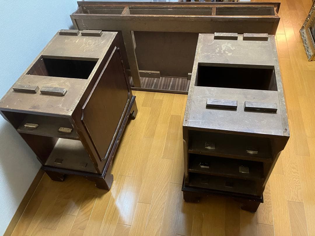 イギリス　アンティーク　机　ディスク　直接受け取りのみ