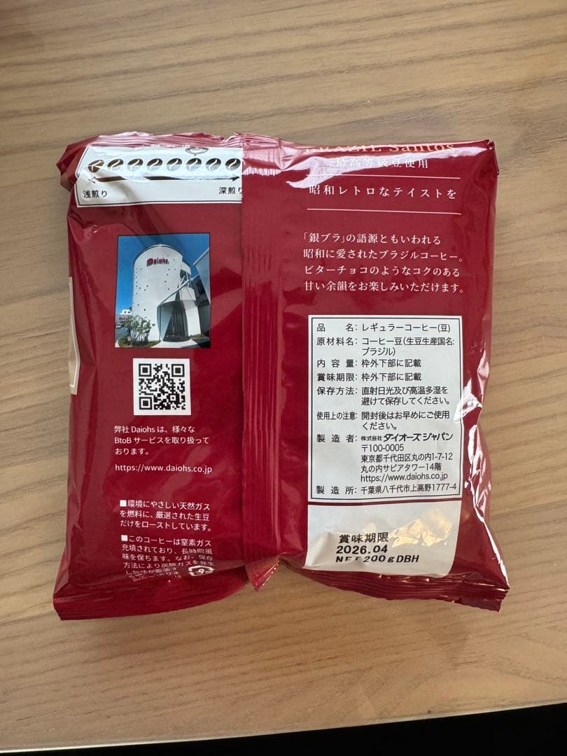 ブラジルサントス No.2 コーヒー 200g