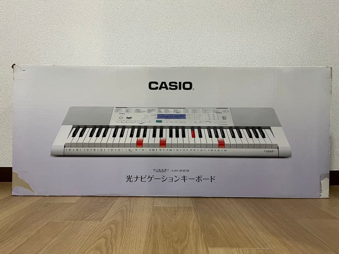 CASIO 光ナビゲーションキーボード 本体と付属品