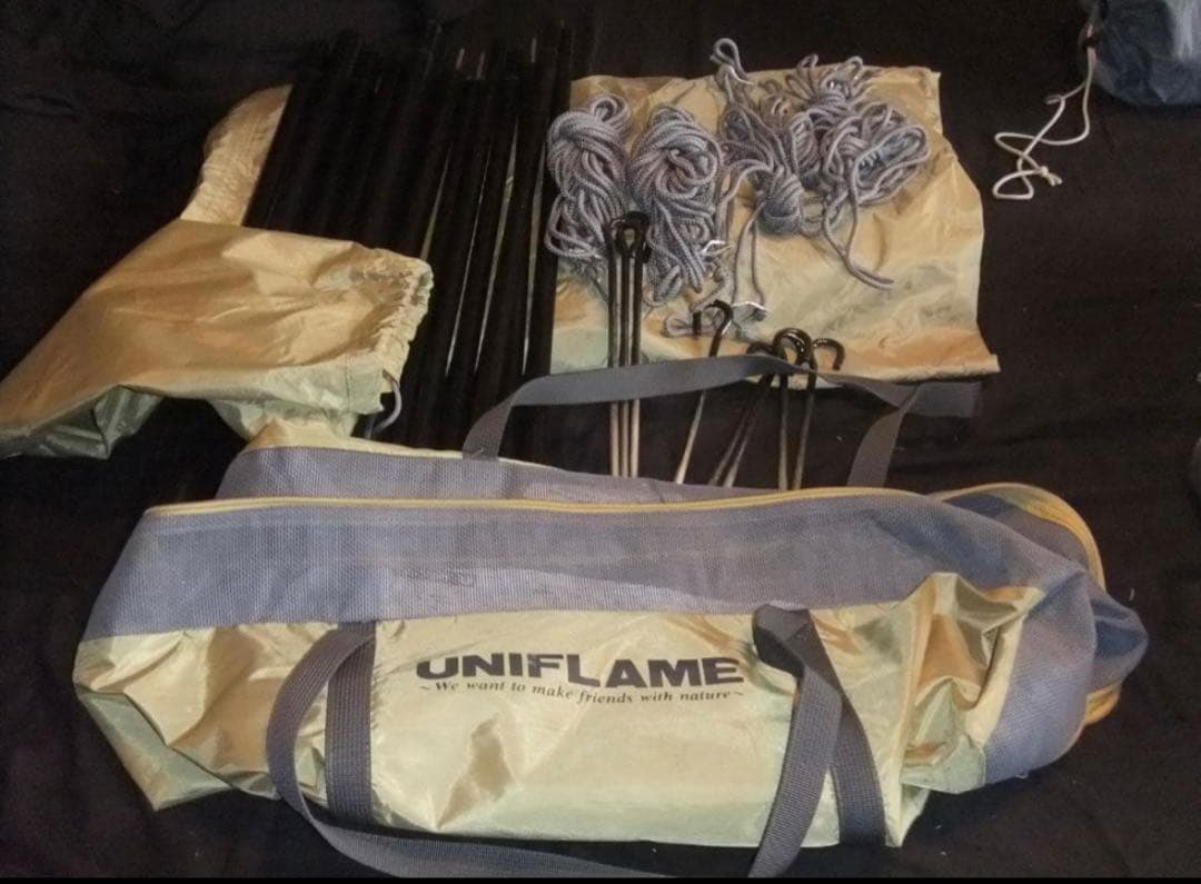 ユニフレーム　UNIFLAME　REBOタープ　（Ｍ）セット　ほぼ未使用
