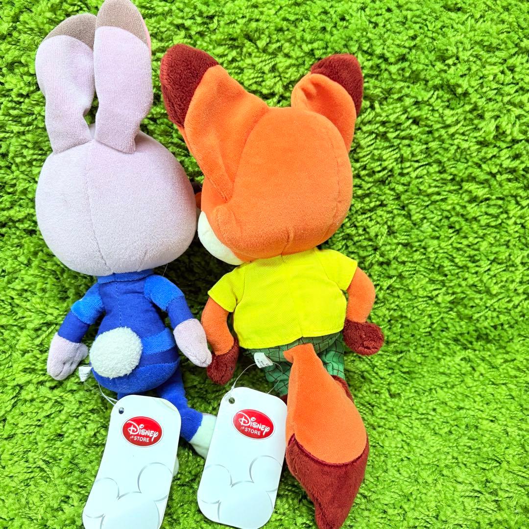 ディズニーストア　ズートピア　ジュディ&ニック　ぬいぐるみ