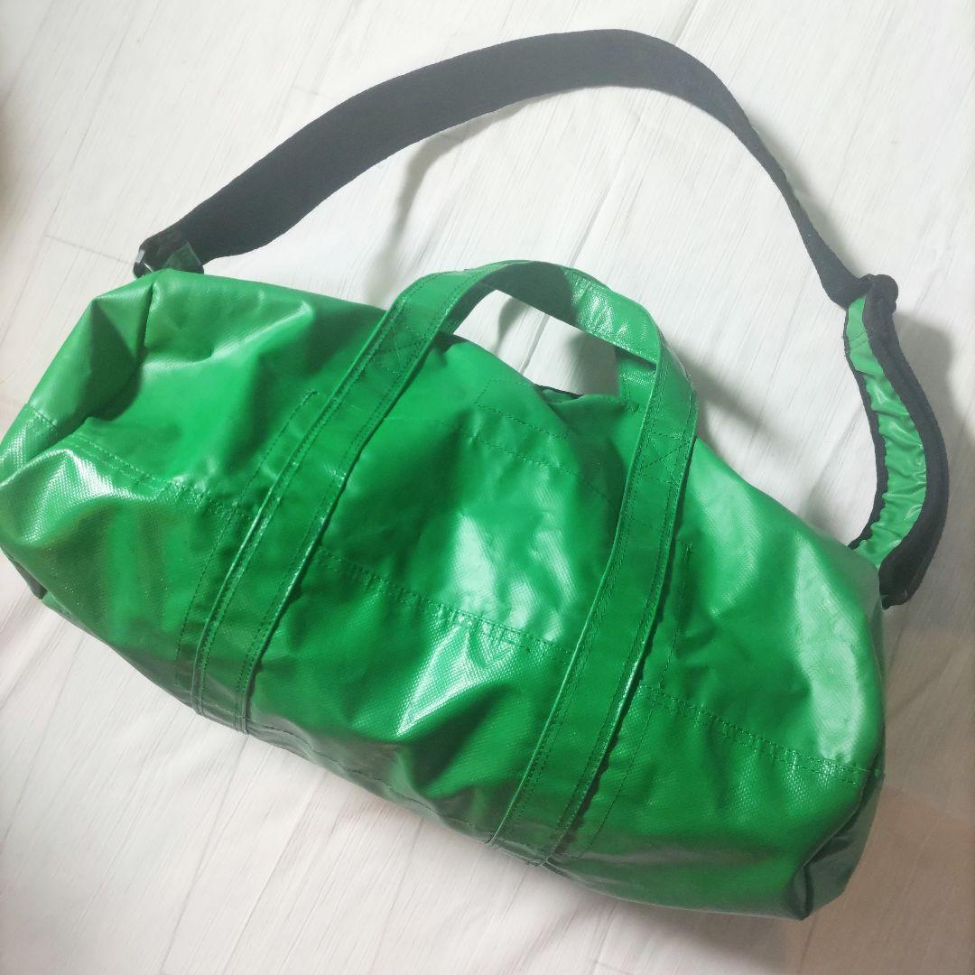 【CABANE de ZUCCA】 ボストンバッグ 2wayショルダー 緑色