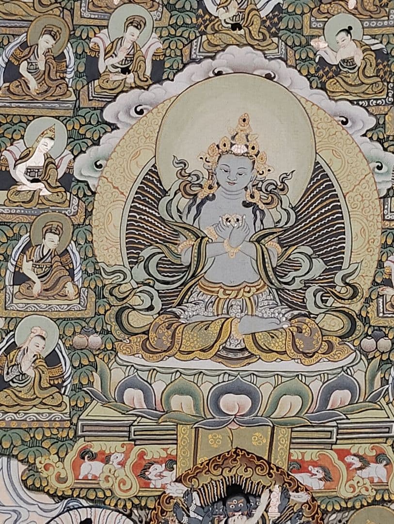 集会樹 絵画 手描き 仏画