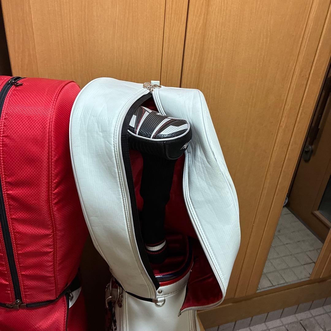 Admiral ゴルフバッグ ホワイト 6分割収納