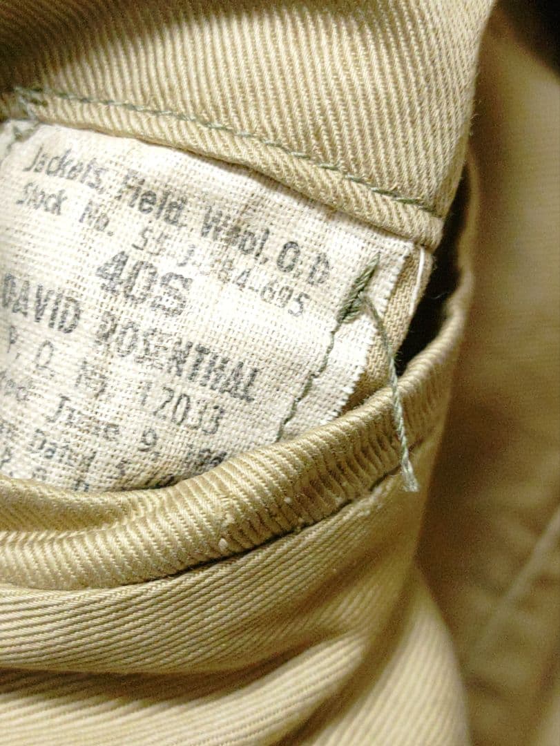 1944年米軍実物 ミリタリージャケットアイクジャケットミリタリー古着。