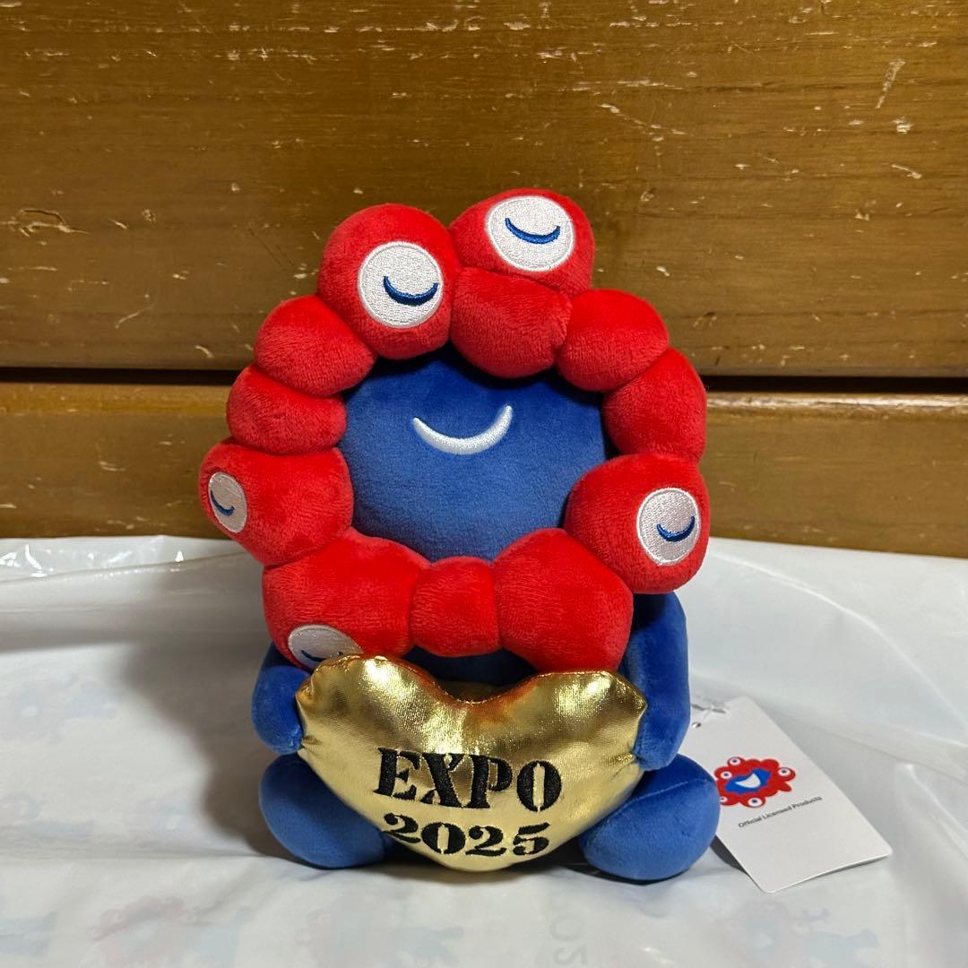 ミャクミャク ハート ぬいぐるみ ゴールド エラー品