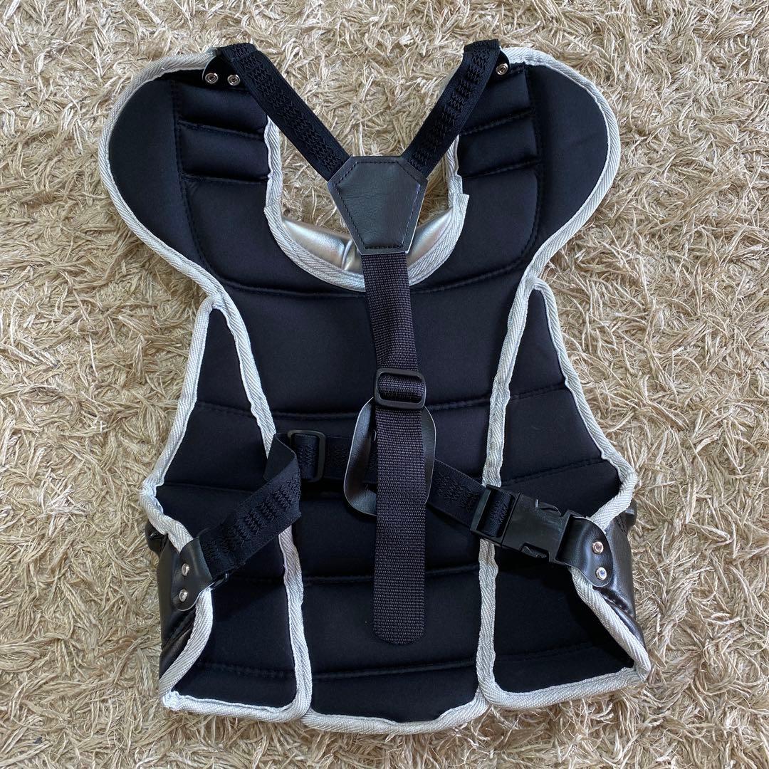 ゼット 野球 少年 軟式 キャッチャー防具 4点セット ブラック/シルバー B…