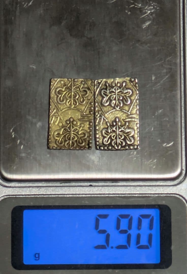 二分判金　遺品整理品　2枚
