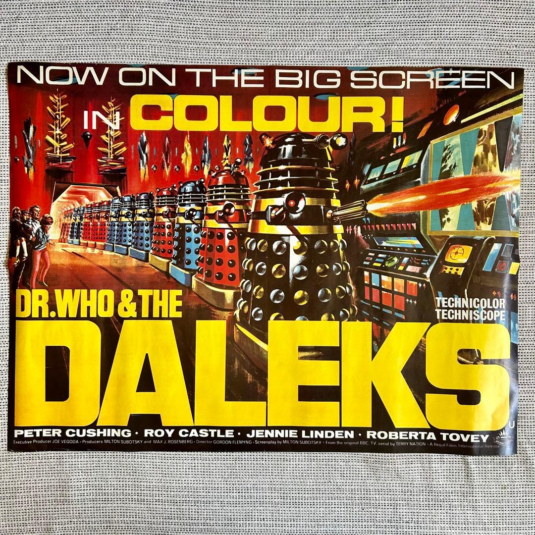 ◉希少60s Dr. Who and the Daleks ヴィンテージポスター
