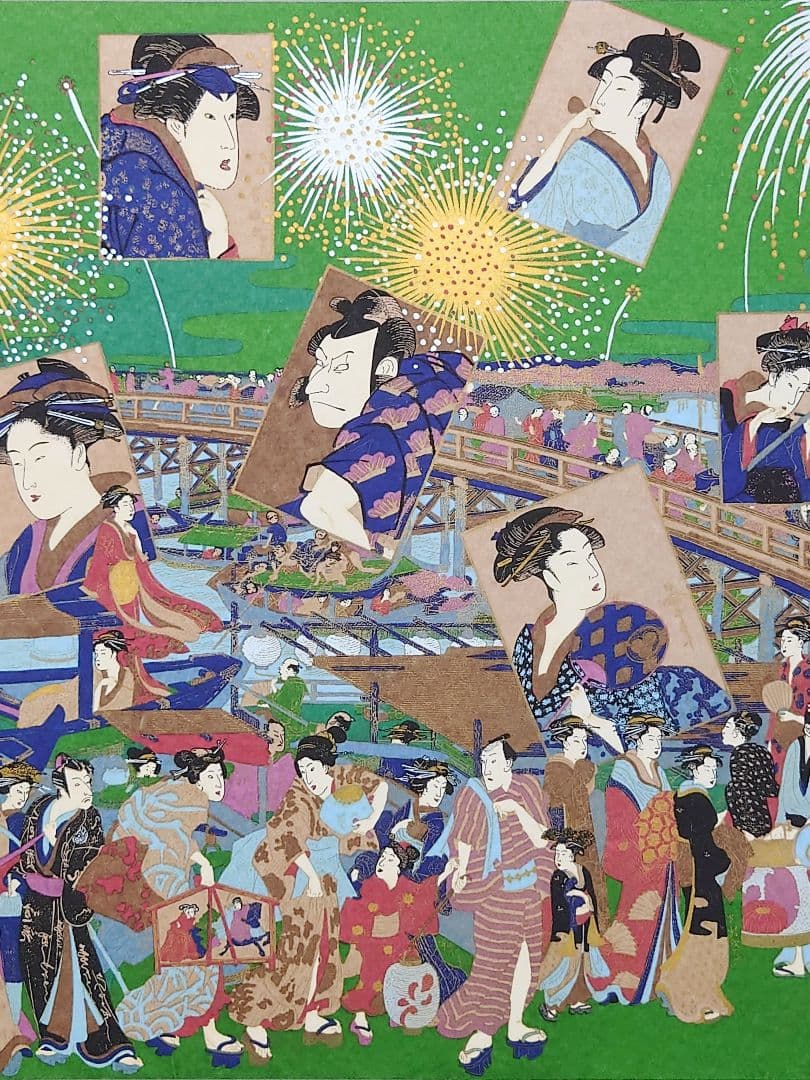 新春特価◆大河ドラマ べらぼう人気の浮世絵◆江戸の歌舞伎浮世絵図◆版画大判パネル