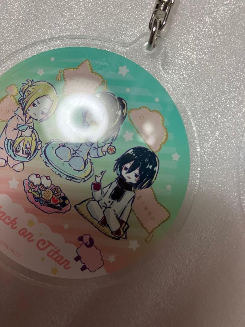 【2個セット】進撃の巨人 グラフアート アクリルキーホルダー／お泊り会ver.