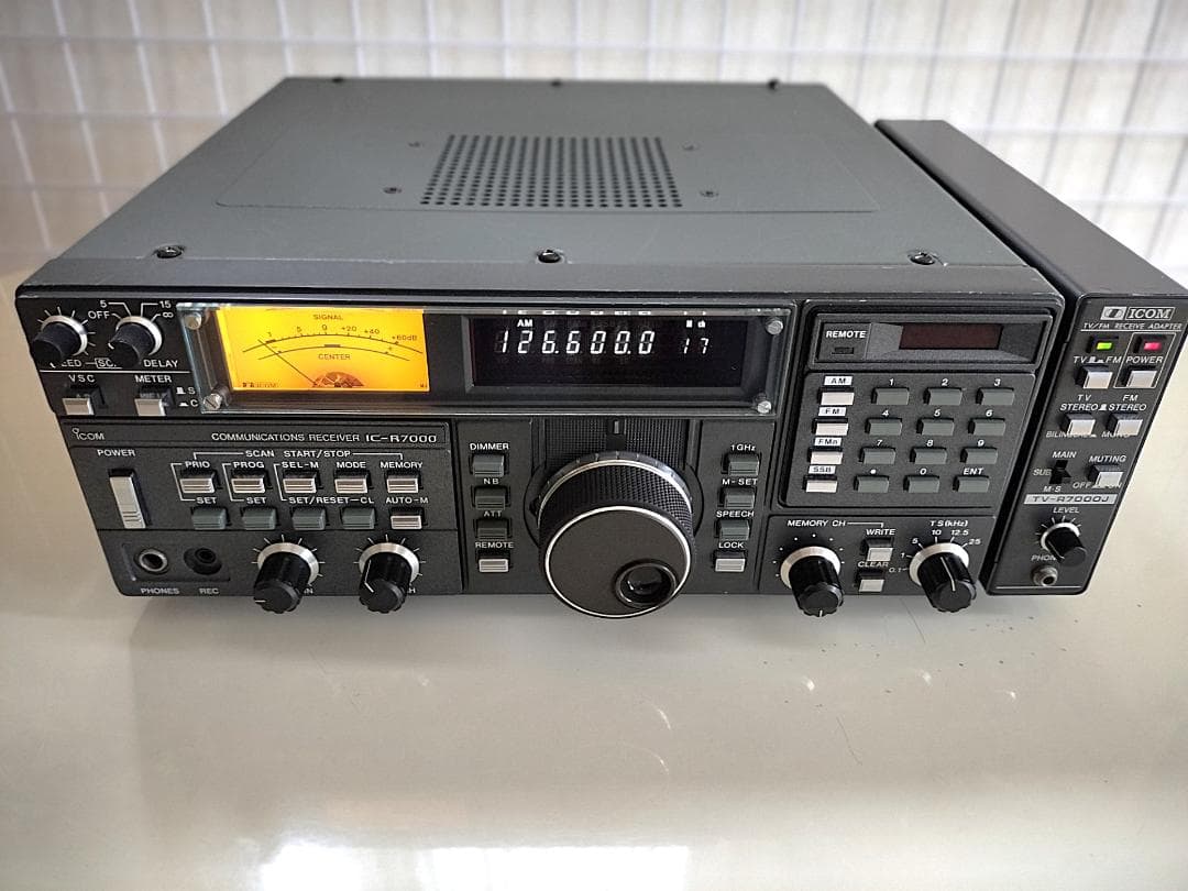 ★動作品★ICOM IC-R7000 ＋TV-R7000J　広帯域受信機